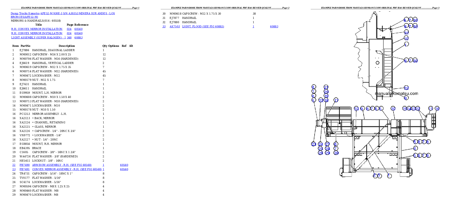 Protected: AFE52-M 930E-3 S/N A30353  MINERA SUR ANDES – LOS BRONCES Partsbook