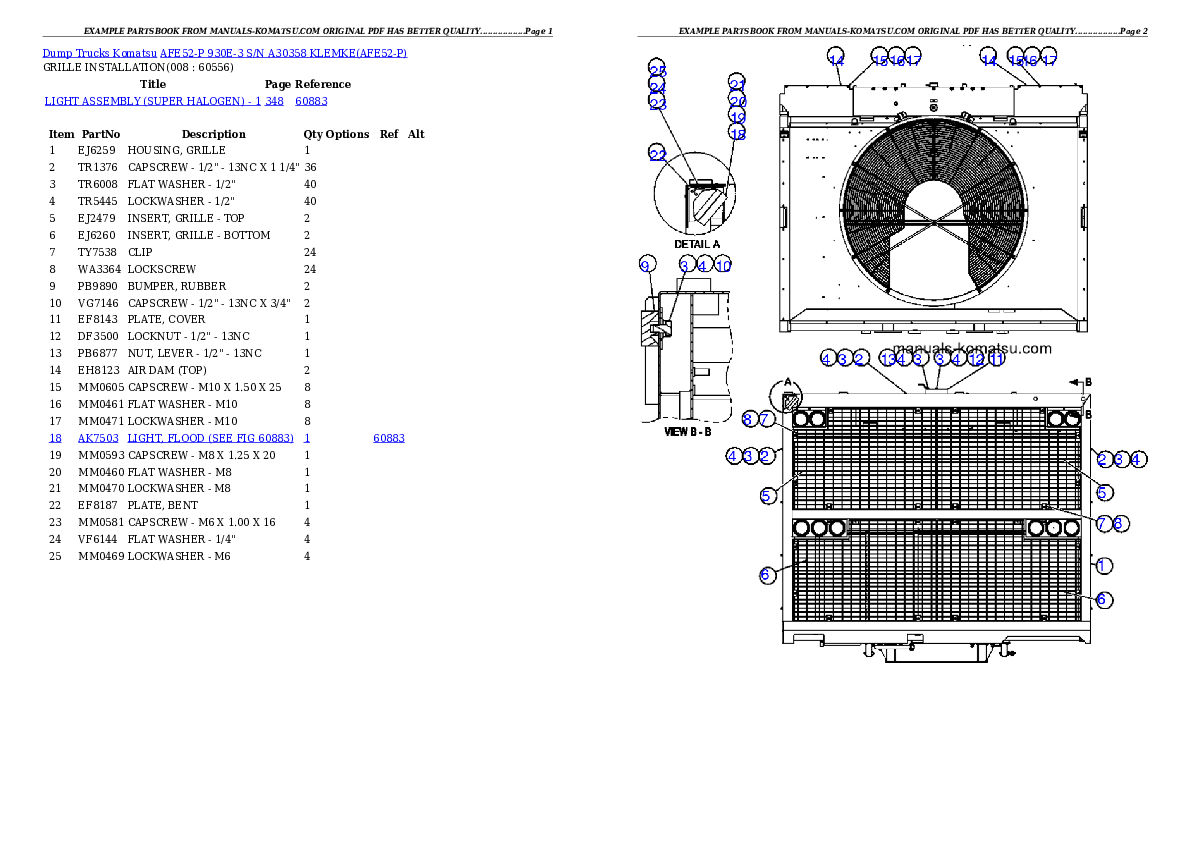 Protected: AFE52-P 930E-3 S/N A30358   KLEMKE Partsbook