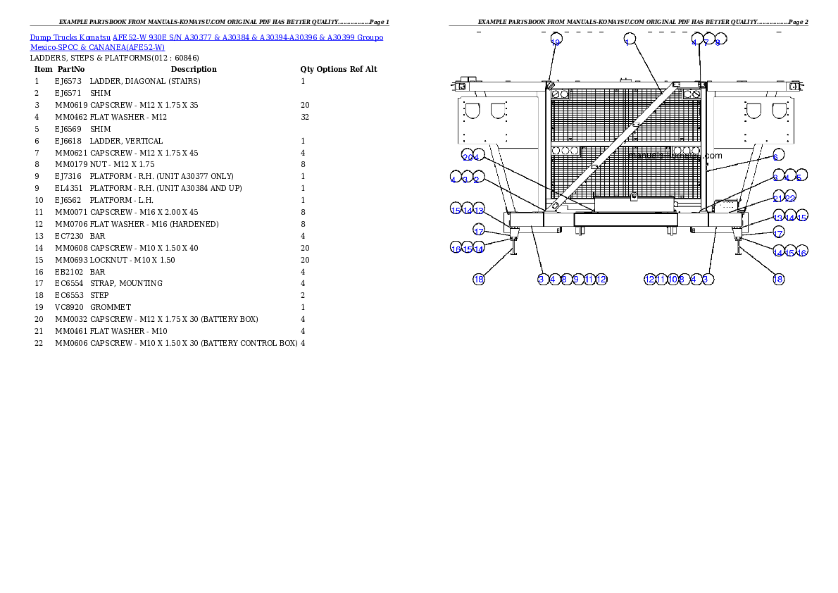 Protected: AFE52-W 930E S/N A30377 & A30384 & A30394-A30396 & A30399  Groupo Mexico-SPCC & CANANEA Partsbook