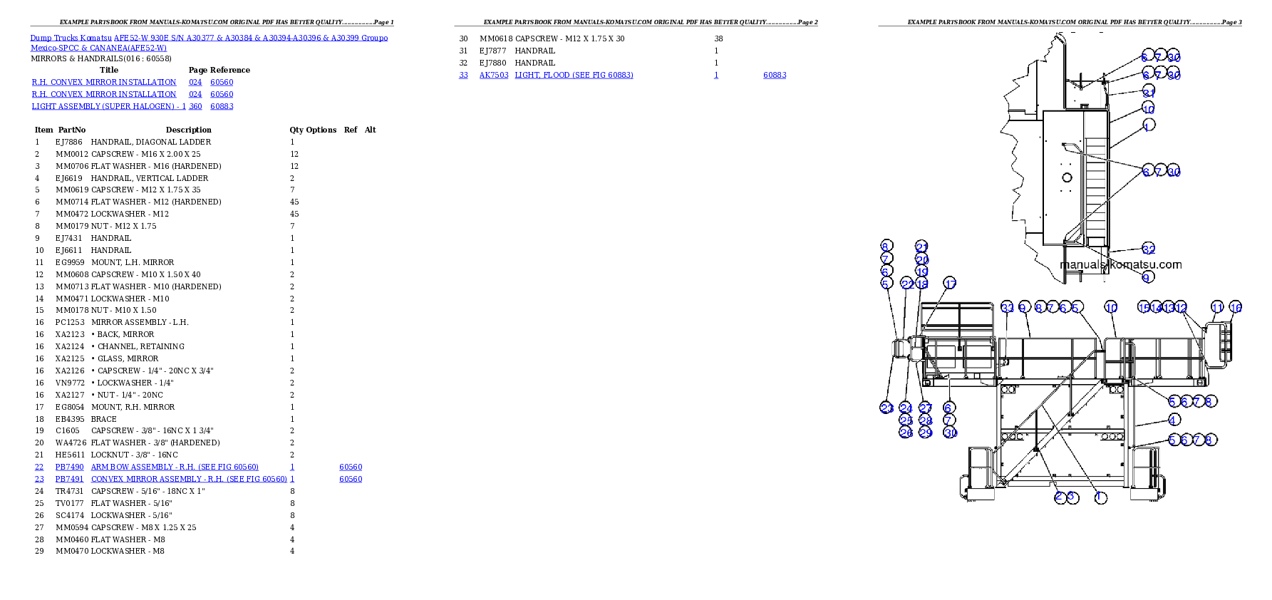Protected: AFE52-W 930E S/N A30377 & A30384 & A30394-A30396 & A30399  Groupo Mexico-SPCC & CANANEA Partsbook