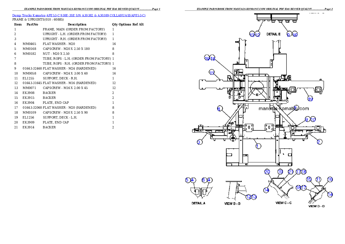 Protected: AFE53-C 930E-3SE S/N A30382 & A30389 COLLAHUASI Partsbook