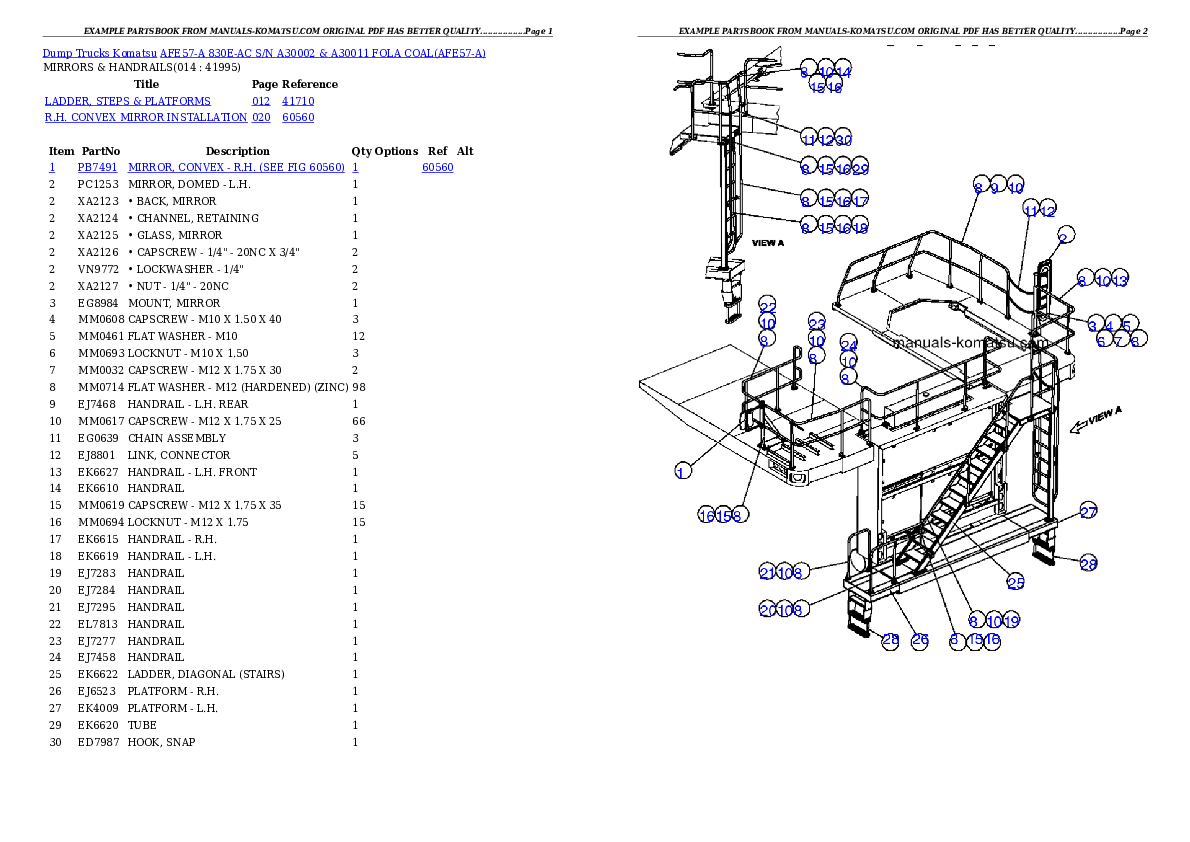 Protected: AFE57-A 830E-AC S/N A30002 & A30011 Partsbook