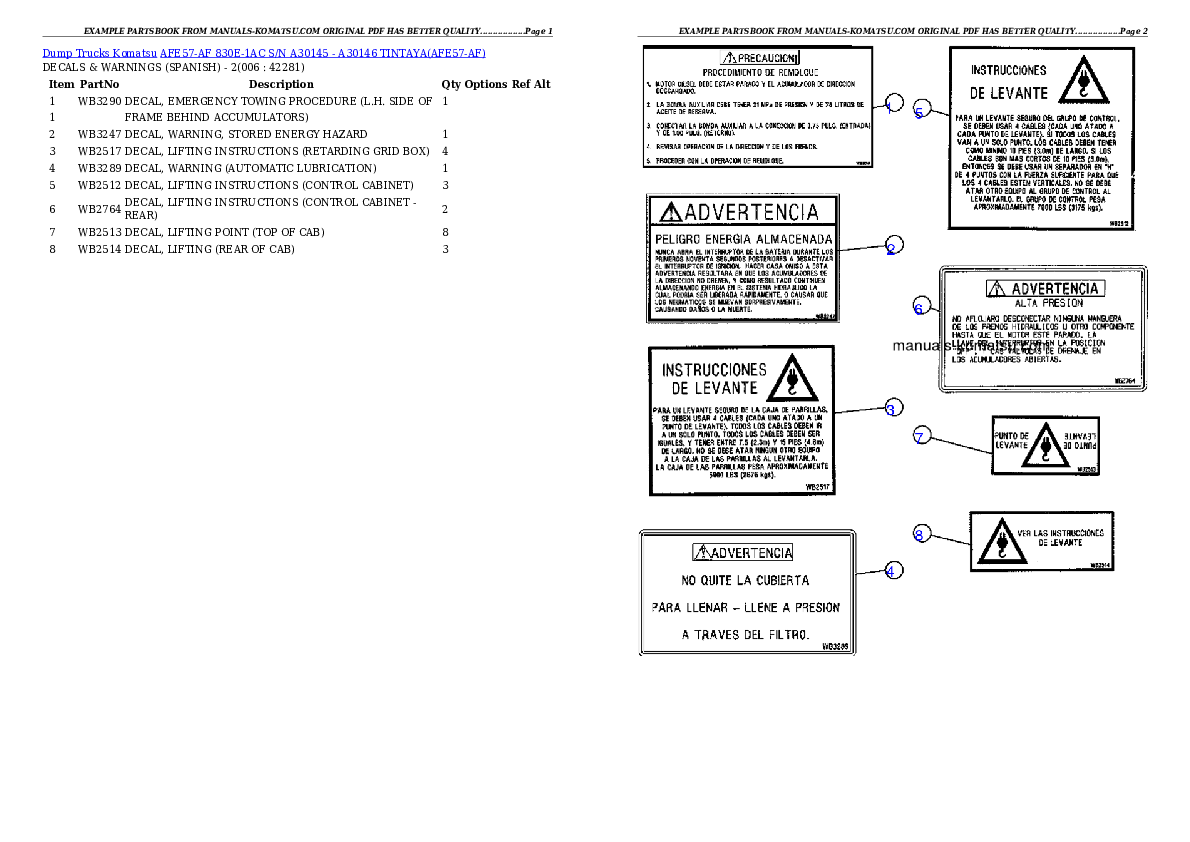Protected: AFE57-AF 830E-1AC S/N A30145 – A30146     TINTAYA Partsbook