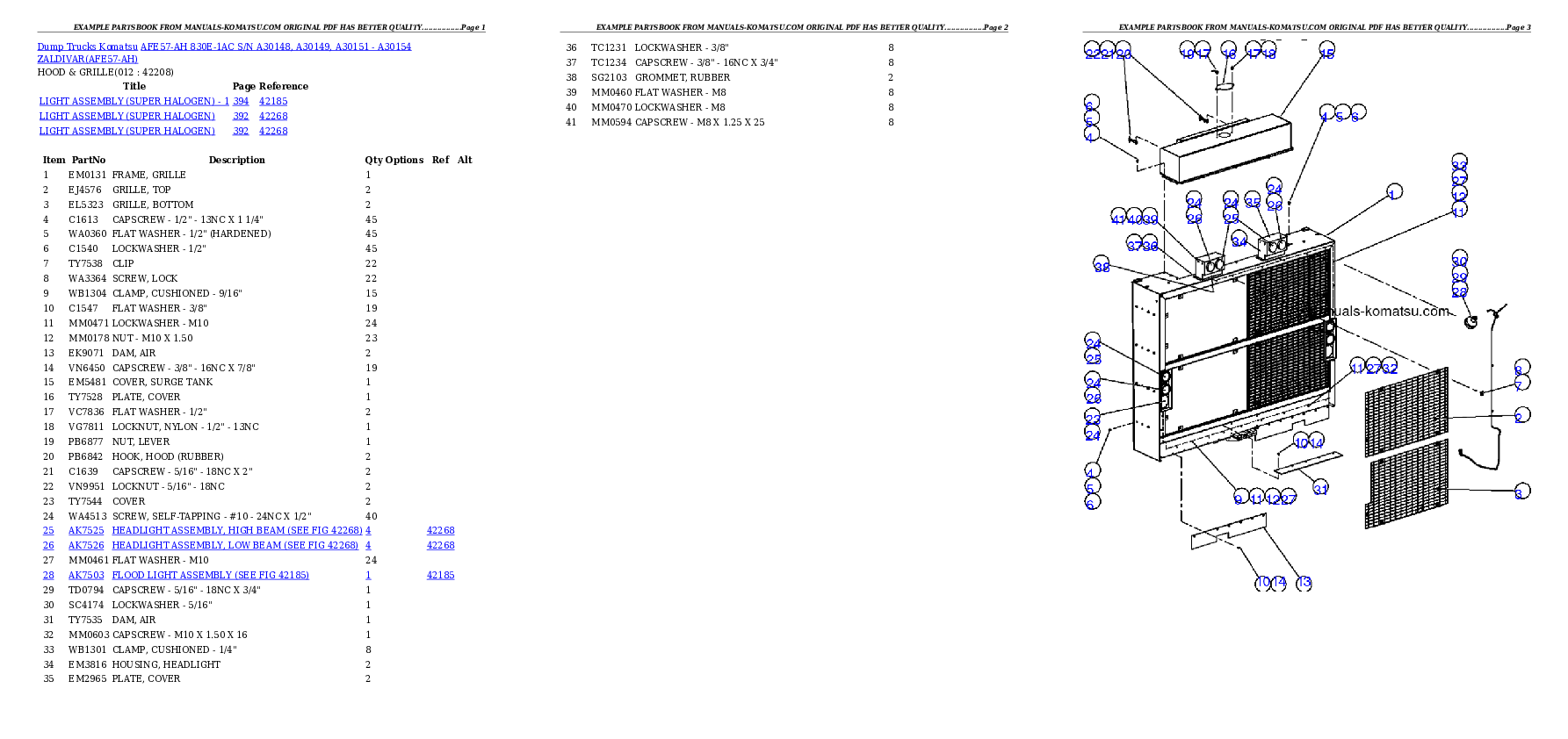 Protected: AFE57-AH 830E-1AC S/N A30148, A30149, A30151 – A30154     ZALDIVAR Partsbook