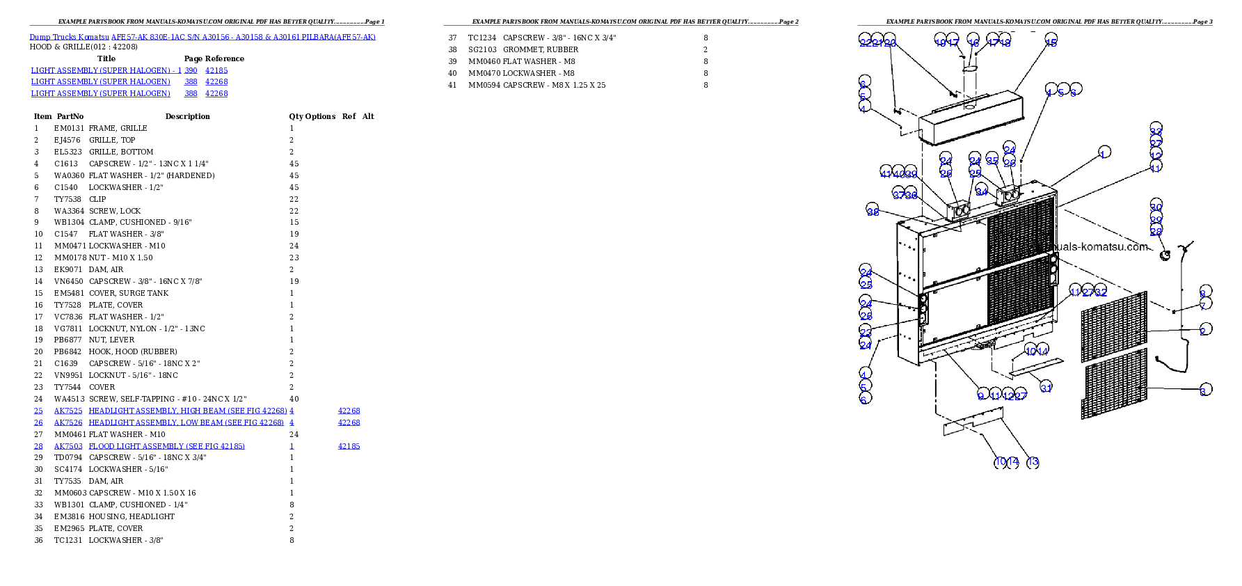 Protected: AFE57-AK 830E-1AC S/N A30156 – A30158 & A30161    PILBARA Partsbook