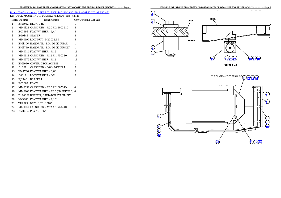 Protected: AFE57-AL 830E-1AC S/N A30159 & A30160     CCI Partsbook