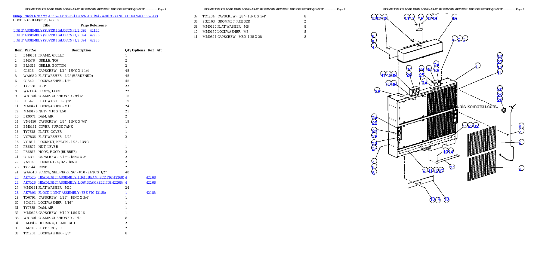 Protected: AFE57-AV 830E-1AC S/N A30194 – A30195    YANDICOOGINA Partsbook