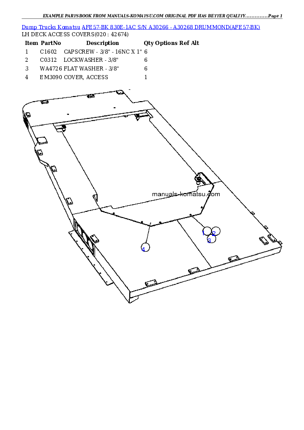 Protected: AFE57-BK 830E-1AC S/N A30266 – A30268     DRUMMOND Partsbook