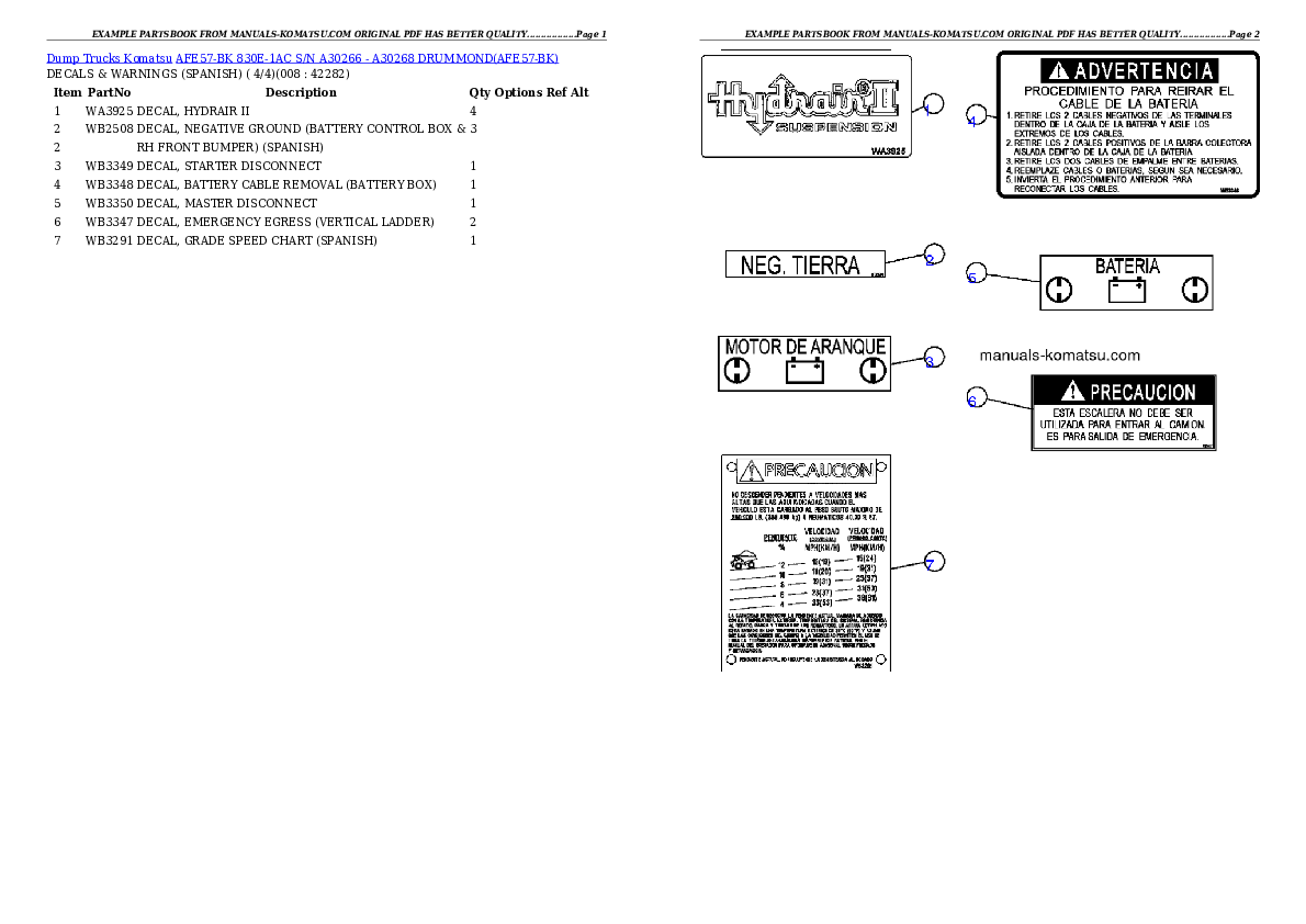 Protected: AFE57-BK 830E-1AC S/N A30266 – A30268     DRUMMOND Partsbook