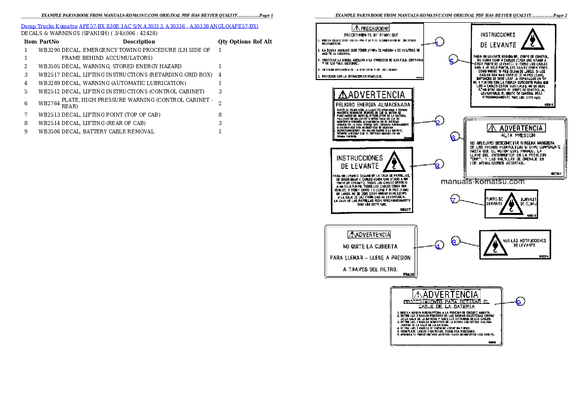 Protected: AFE57-BX 830E-1AC S/N A30313, A30336 – A30338    ANGLO Partsbook