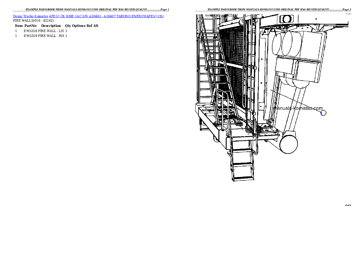 Protected: AFE57-CK 830E-1AC S/N A30403 – A30407     TARONG ENERGY Partsbook