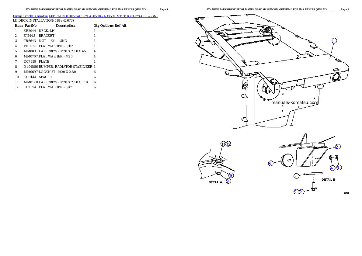 Protected: AFE57-DN 830E-1AC S/N A30530 – A30532    MT. THORLEY Partsbook