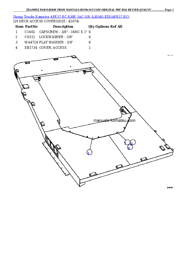 Protected: AFE57-EC 830E-1AC S/N A30565    EDI Partsbook