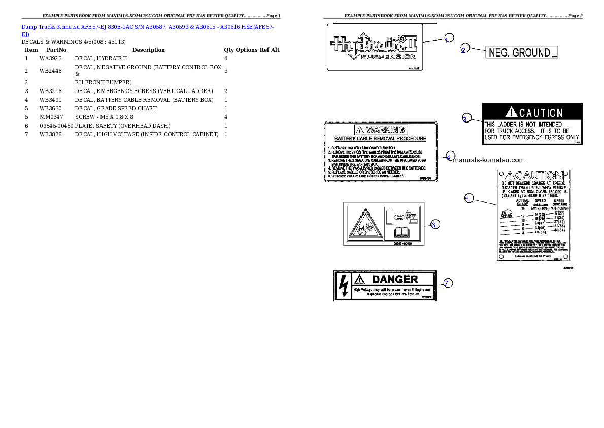 Protected: AFE57-EJ 830E-1AC S/N A30587, A30593 & A30615 – A30616    HSE Partsbook