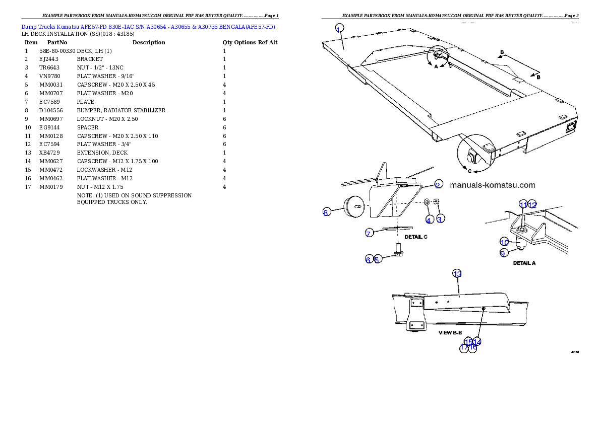 Protected: AFE57-FD 830E-1AC S/N A30654 – A30655 & A30735 BENGALA Partsbook