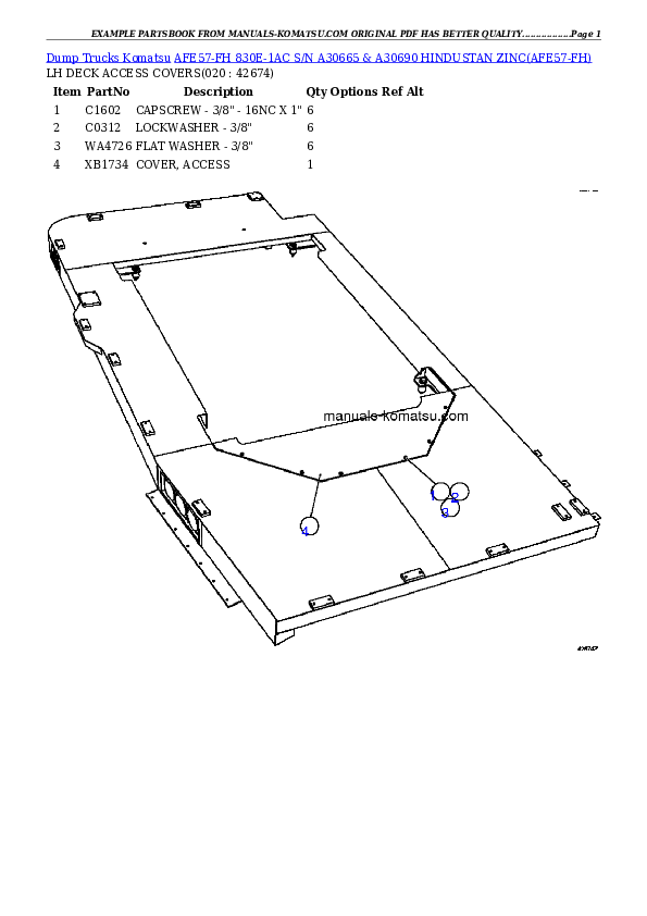 Protected: AFE57-FH 830E-1AC S/N A30665 & A30690    HINDUSTAN ZINC Partsbook