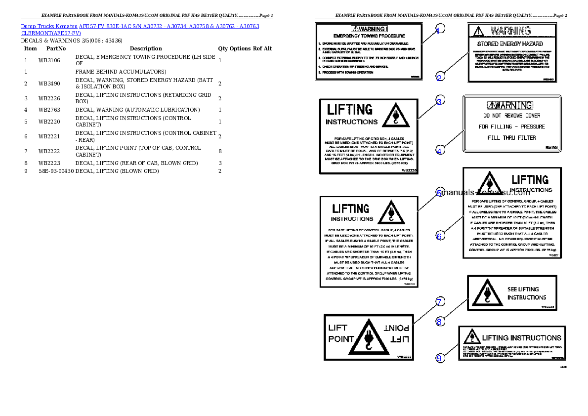 Protected: AFE57-FV 830E-1AC S/N A30732 – A30734, A30758 & A30762 – A30763 CLERMONT Partsbook