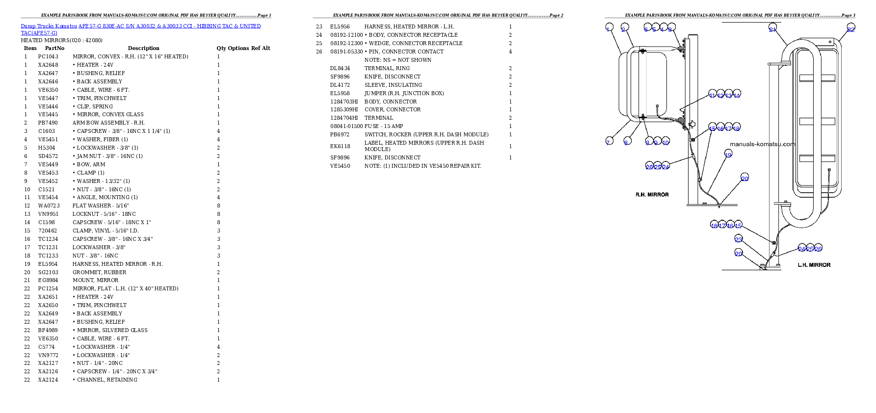 Protected: AFE57-G 830E-AC S/N A30032 & A30033     CCI – HIBBING TAC & UNITED TAC Partsbook