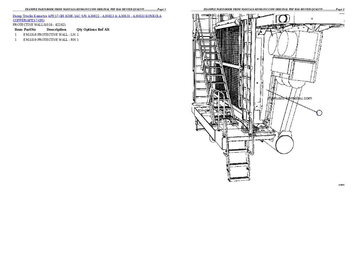 Protected: AFE57-GH 830E-1AC S/N A30822 – A30823 & A30831 – A30833 KONKOLA COPPER Partsbook