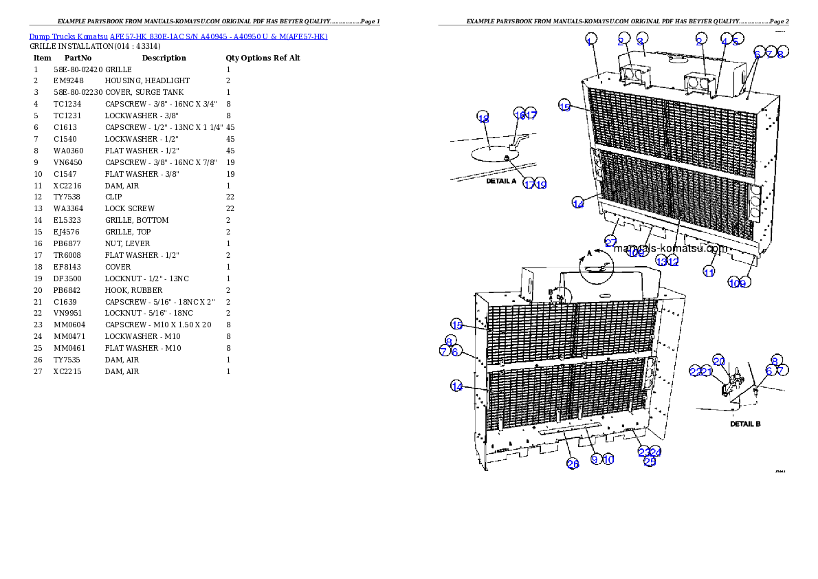Protected: AFE57-HK 830E-1AC S/N A40945 – A40950  U & M Partsbook