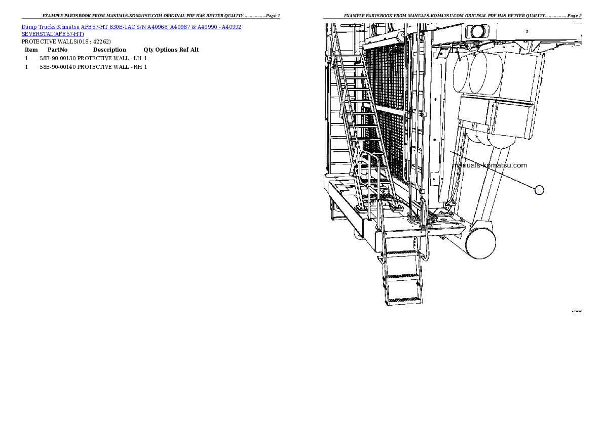 Protected: AFE57-HT 830E-1AC S/N A40966, A40987 & A40990 – A40992  SEVERSTAL Partsbook