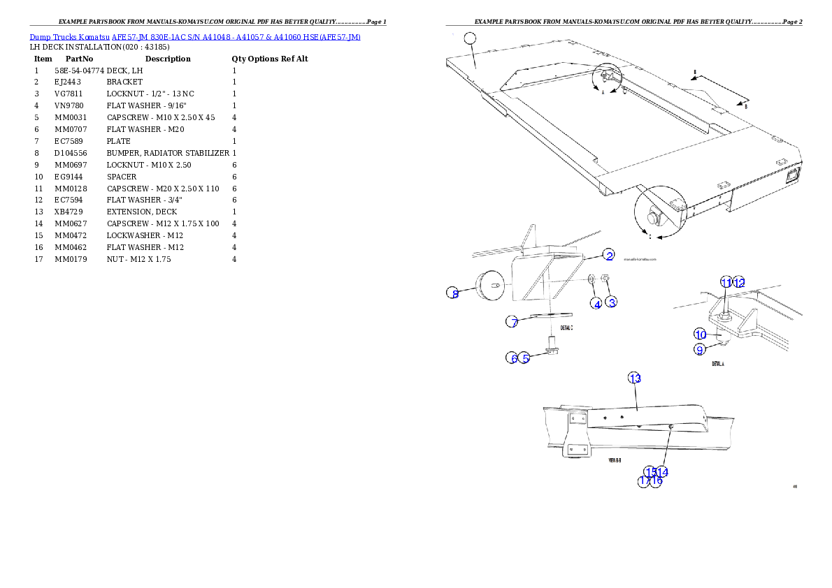 Protected: AFE57-JM 830E-1AC S/N A41048 – A41057 & A41060  HSE Partsbook
