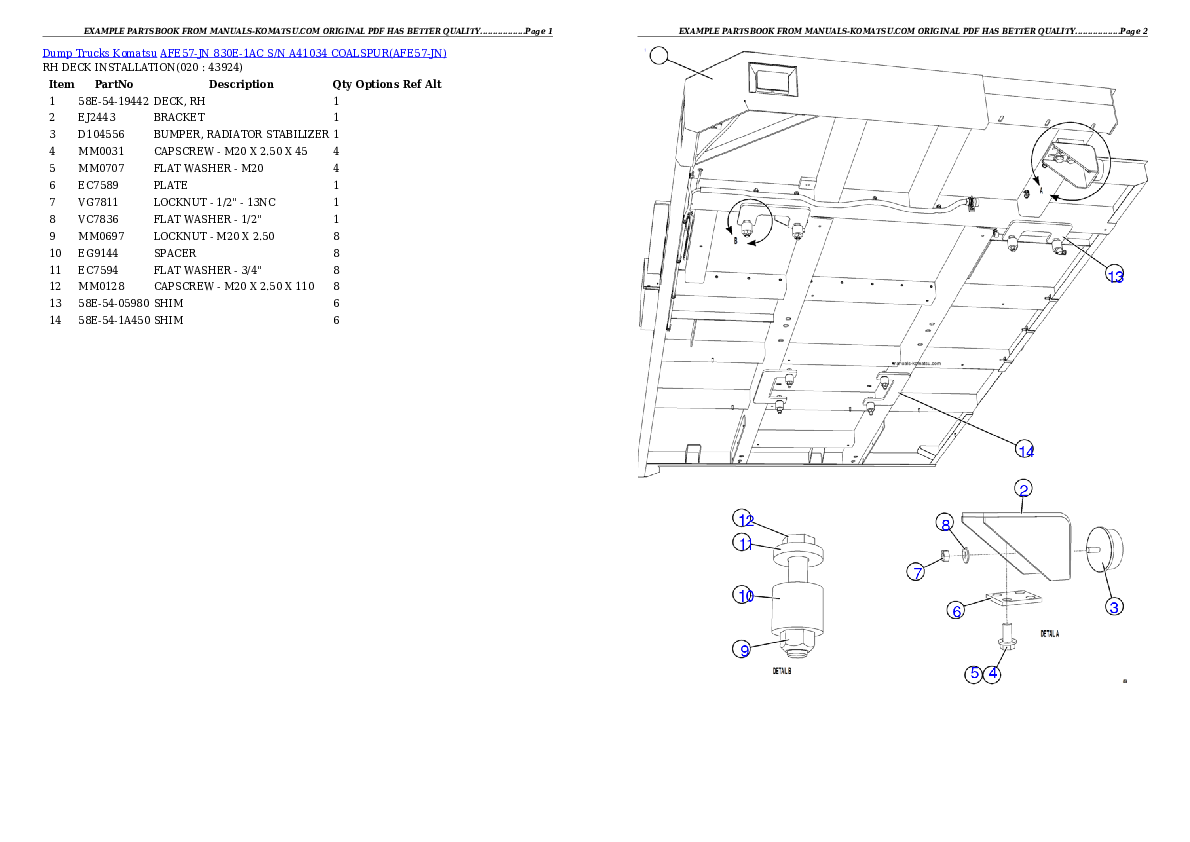 Protected: AFE57-JN 830E-1AC S/N A41034 COALSPUR Partsbook
