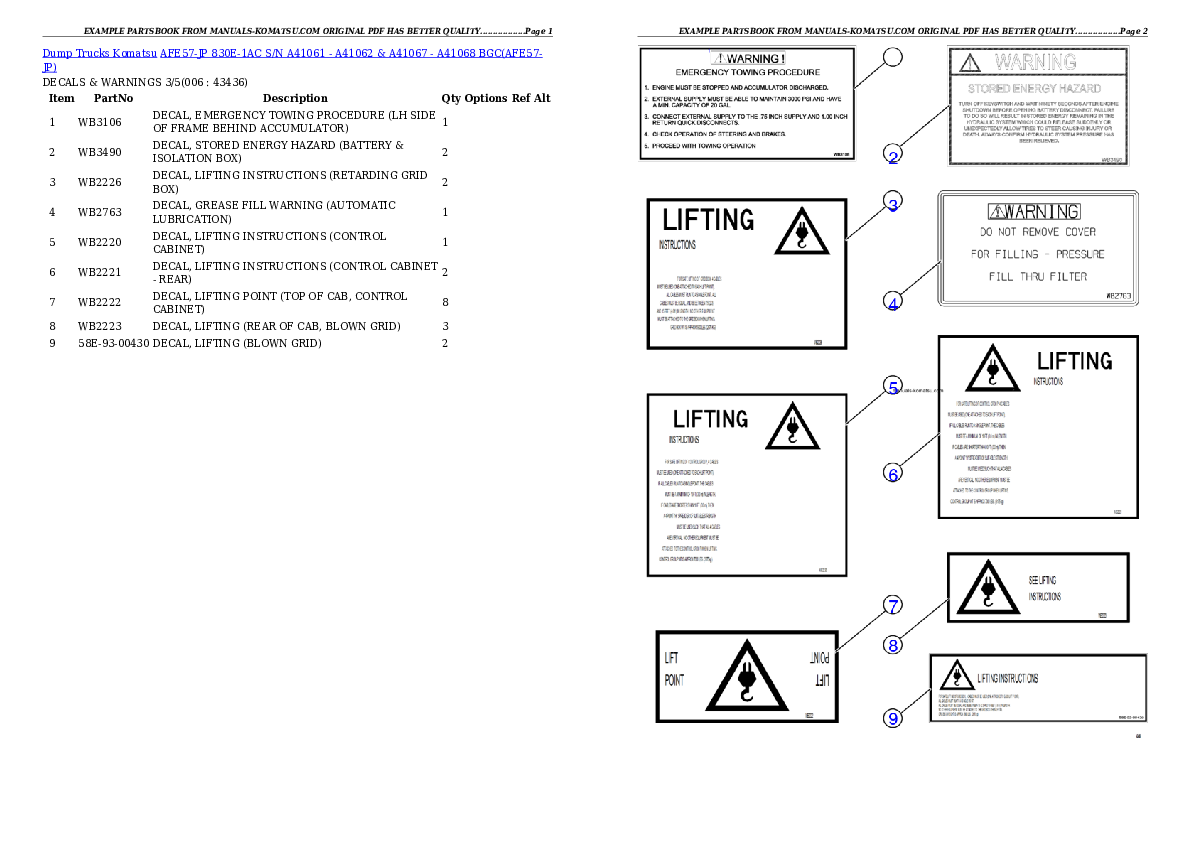 Protected: AFE57-JP 830E-1AC S/N A41061 – A41062 & A41067 – A41068  BGC Partsbook