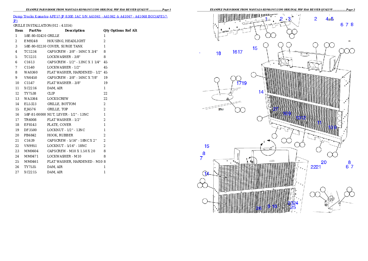 Protected: AFE57-JP 830E-1AC S/N A41061 – A41062 & A41067 – A41068  BGC Partsbook