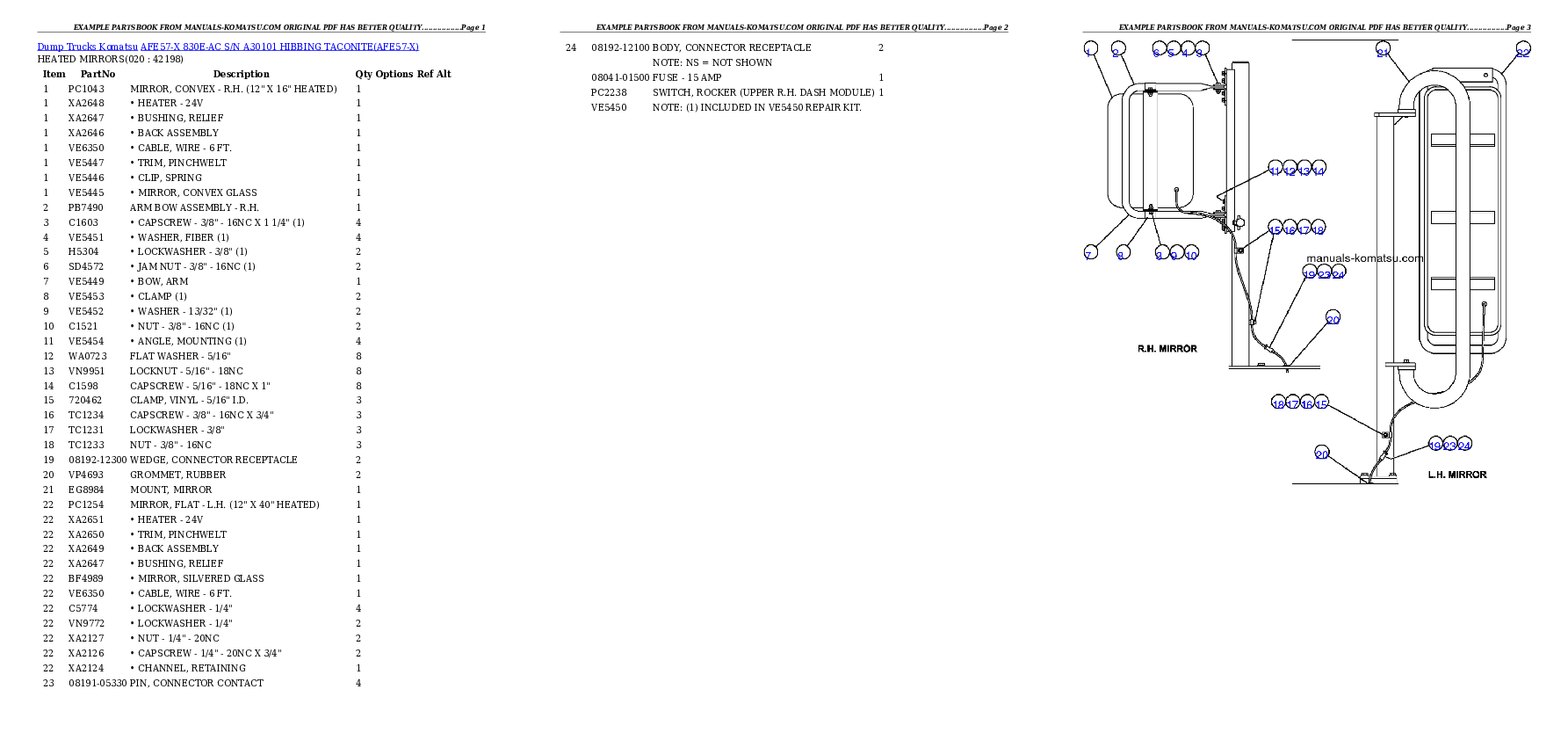 Protected: AFE57-X 830E-AC S/N A30101     HIBBING TACONITE Partsbook
