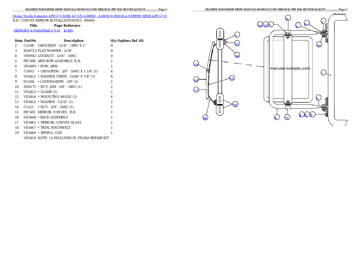 Protected: AFE57-Y 830E-AC S/N A30090 – A30092     KONKOLA COPPER MINE Partsbook