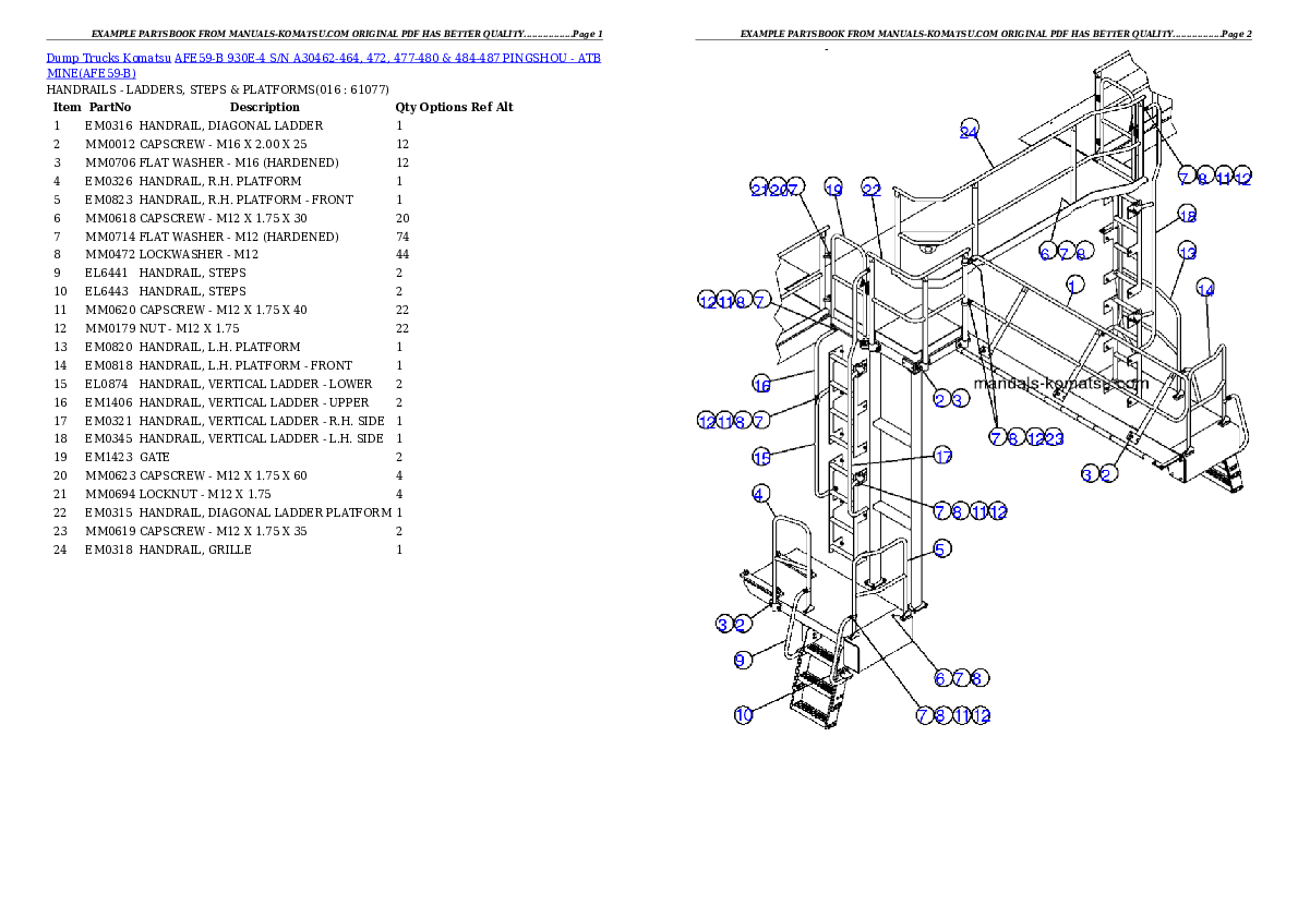 Protected: AFE59-B 930E-4 S/N A30462-464, 472, 477-480 & 484-487    PINGSHOU – ATB MINE Partsbook