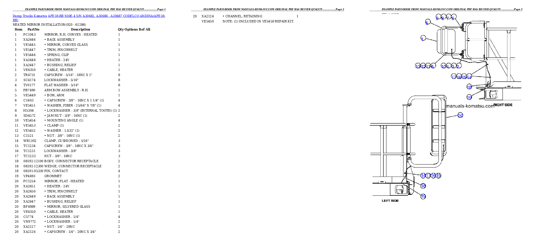Protected: AFE59-BB 930E-4 S/N A30682, A30686 – A30687      CODELCO ANDINA Partsbook