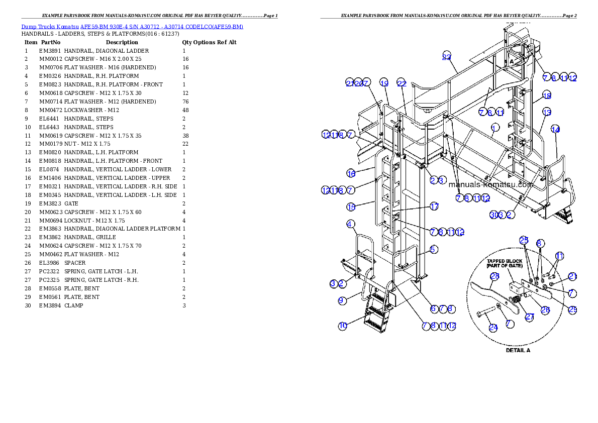 Protected: AFE59-BM 930E-4 S/N A30712 – A30714      CODELCO Partsbook