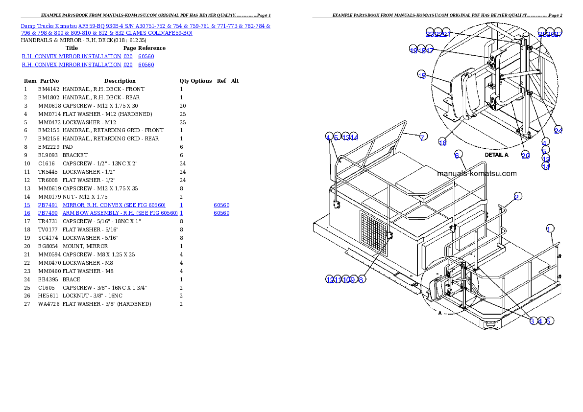Protected: AFE59-BQ 930E-4 S/N A30751-752 & 754 & 759-761 & 771-773 & 782-784 & 796 & 798 & 800 & 809-810 & 812 & 832 GLAMIS GOLD Partsbook