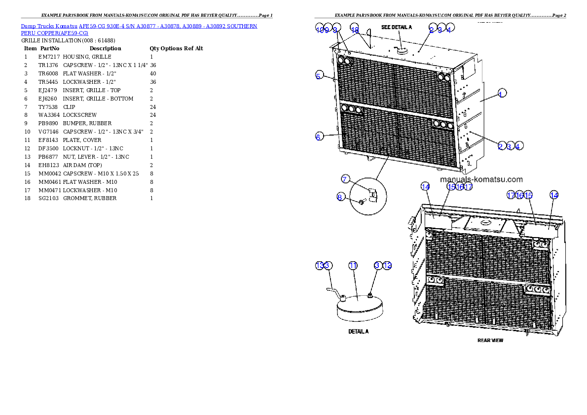 Protected: AFE59-CG 930E-4 S/N A30877 – A30878, A30889 – A30892      SOUTHERN PERU COPPER Partsbook