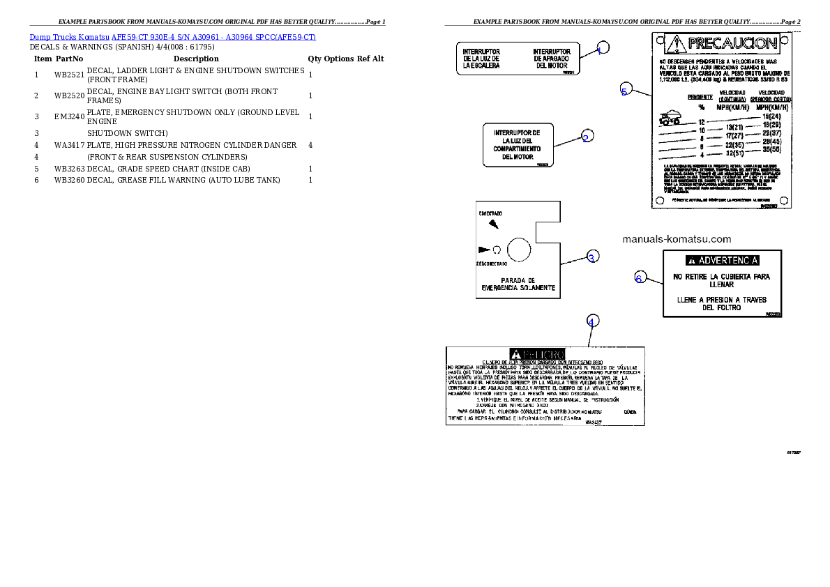 Protected: AFE59-CT 930E-4 S/N A30961 – A30964     SPCC Partsbook