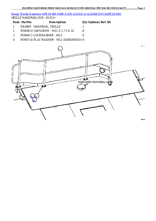 Protected: AFE59-DH 930E-4 S/N A31031 & A31048    IOCC Partsbook
