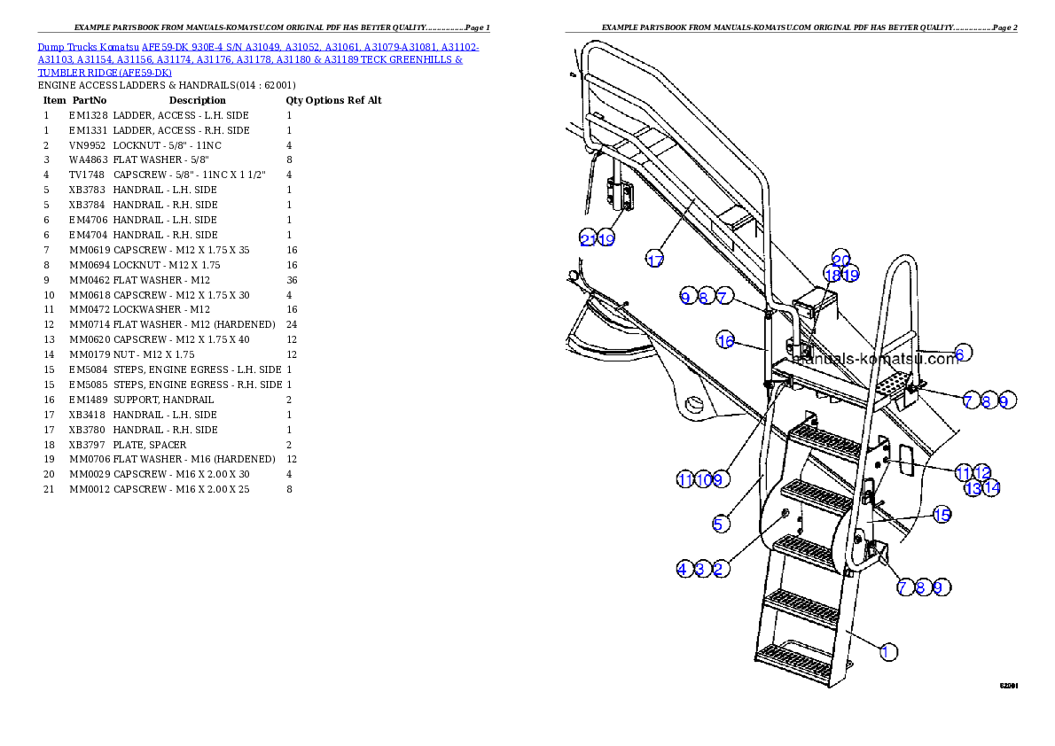 Protected: AFE59-DK 930E-4 S/N A31049, A31052, A31061, A31079-A31081, A31102-A31103, A31154, A31156, A31174, A31176, A31178, A31180 & A31189   TECK GREENHILLS & TUMBLER RIDGE Partsbook