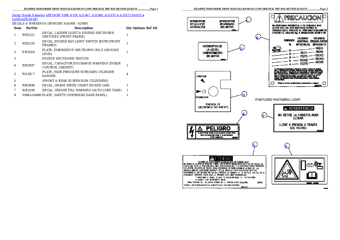 Protected: AFE59-DP 930E-4 S/N A31067, A31068, A31070 & A31072     PASCUA LAMA Partsbook