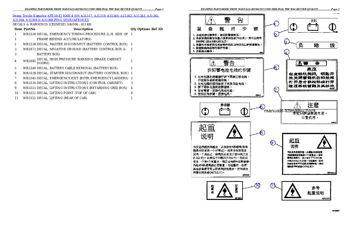 Protected: AFE59-EJ 930E-4 S/N A31317, A31319, A31340, A31342, A31343, A31362, A31364, A31366 & A31368  PING SHOU Partsbook
