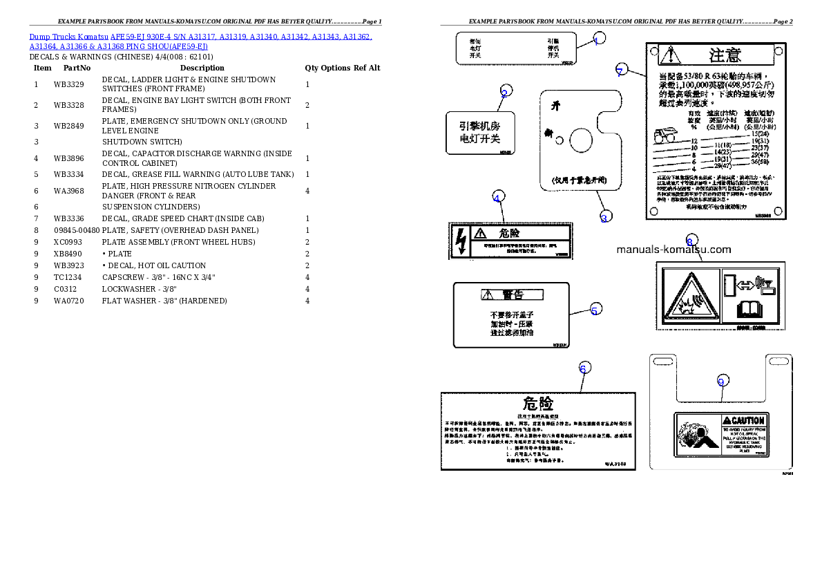 Protected: AFE59-EJ 930E-4 S/N A31317, A31319, A31340, A31342, A31343, A31362, A31364, A31366 & A31368  PING SHOU Partsbook