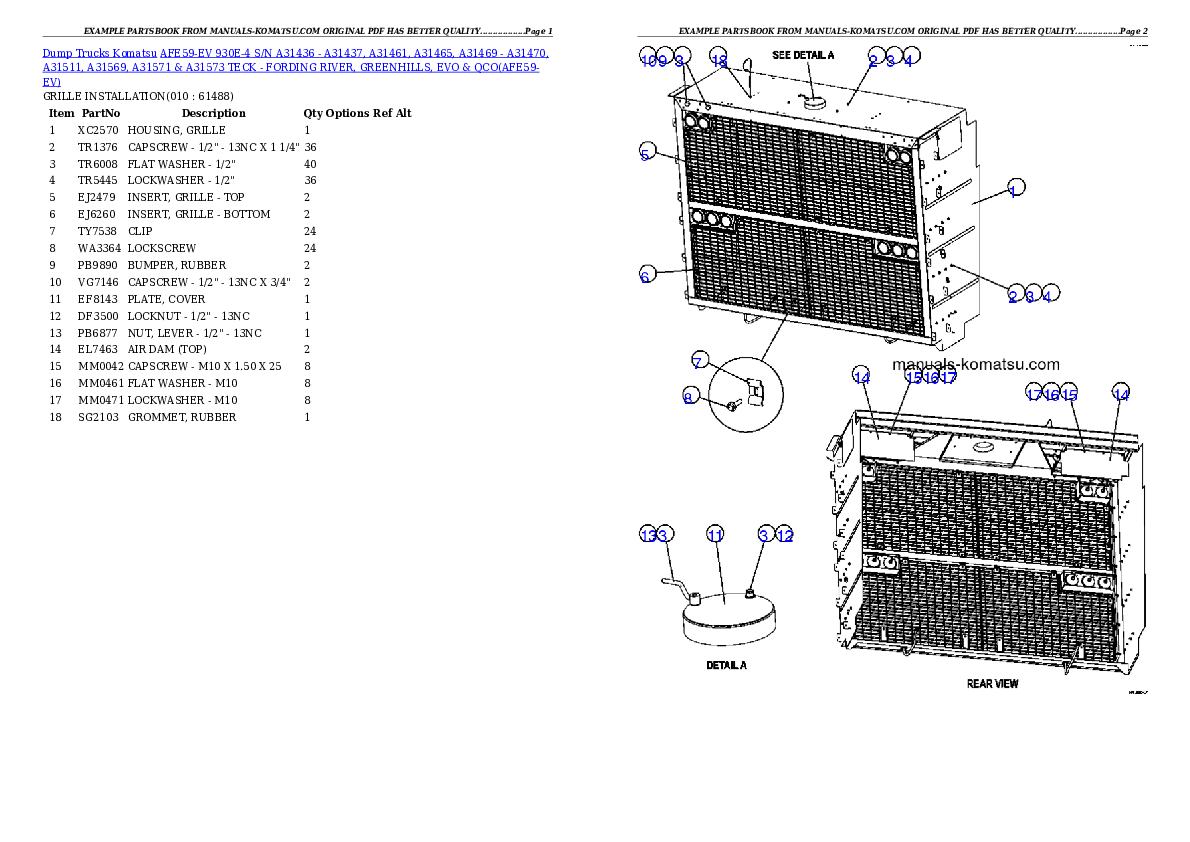 Protected: AFE59-EV 930E-4 S/N A31436 – A31437, A31461, A31465, A31469 – A31470, A31511, A31569, A31571 & A31573  TECK – FORDING RIVER, GREENHILLS, EVO & QCO Partsbook