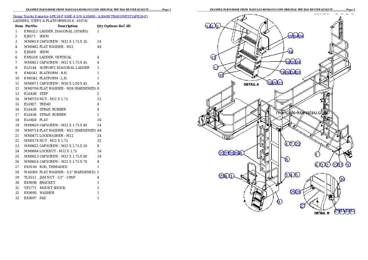 Protected: AFE59-F 930E-4 S/N A30488 – A30489     TRANSWEST Partsbook