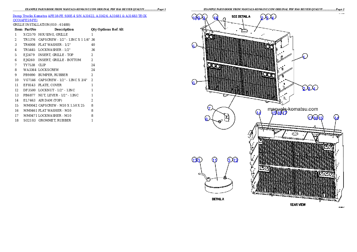 Protected: AFE59-FE 930E-4 S/N A31622, A31626, A31681 & A31683  TECK QCO Partsbook