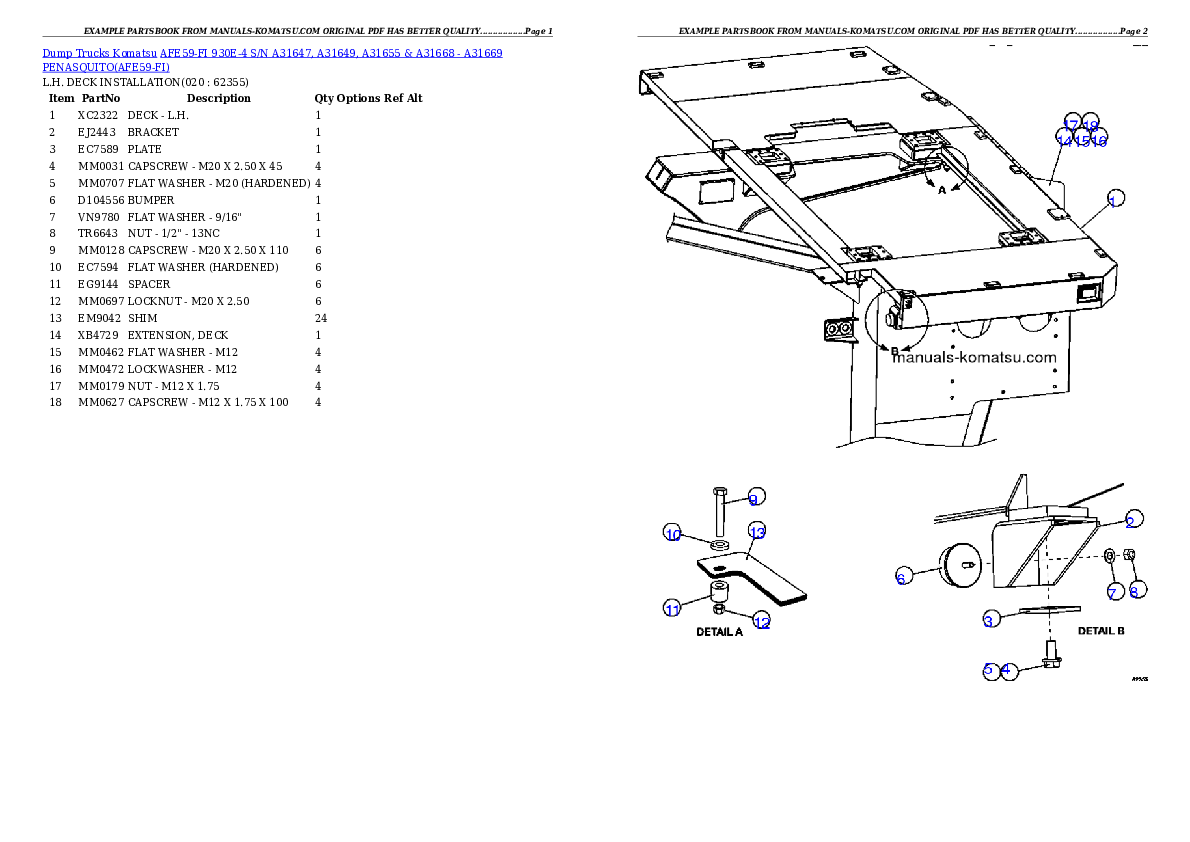 Protected: AFE59-FI 930E-4 S/N A31647, A31649, A31655 & A31668 – A31669  PENASQUITO Partsbook