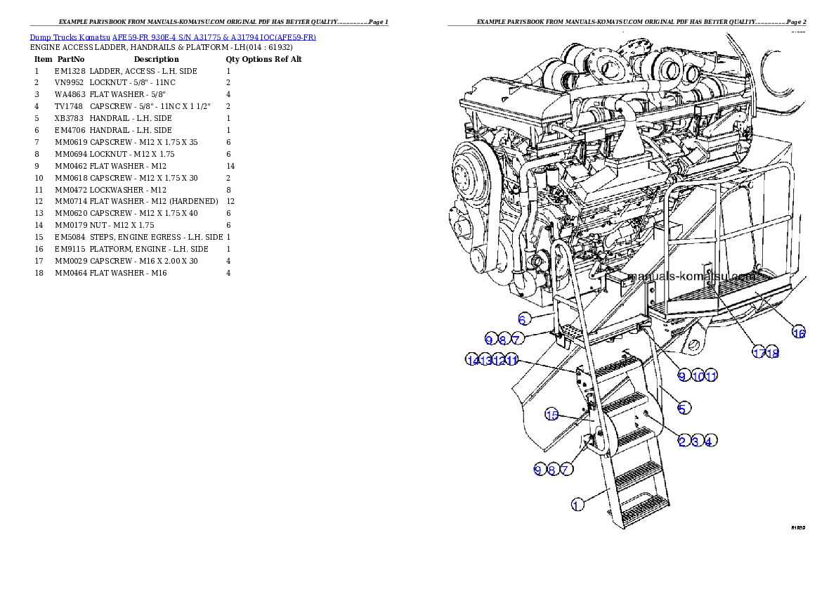 Protected: AFE59-FR 930E-4 S/N A31775 & A31794  IOC Partsbook
