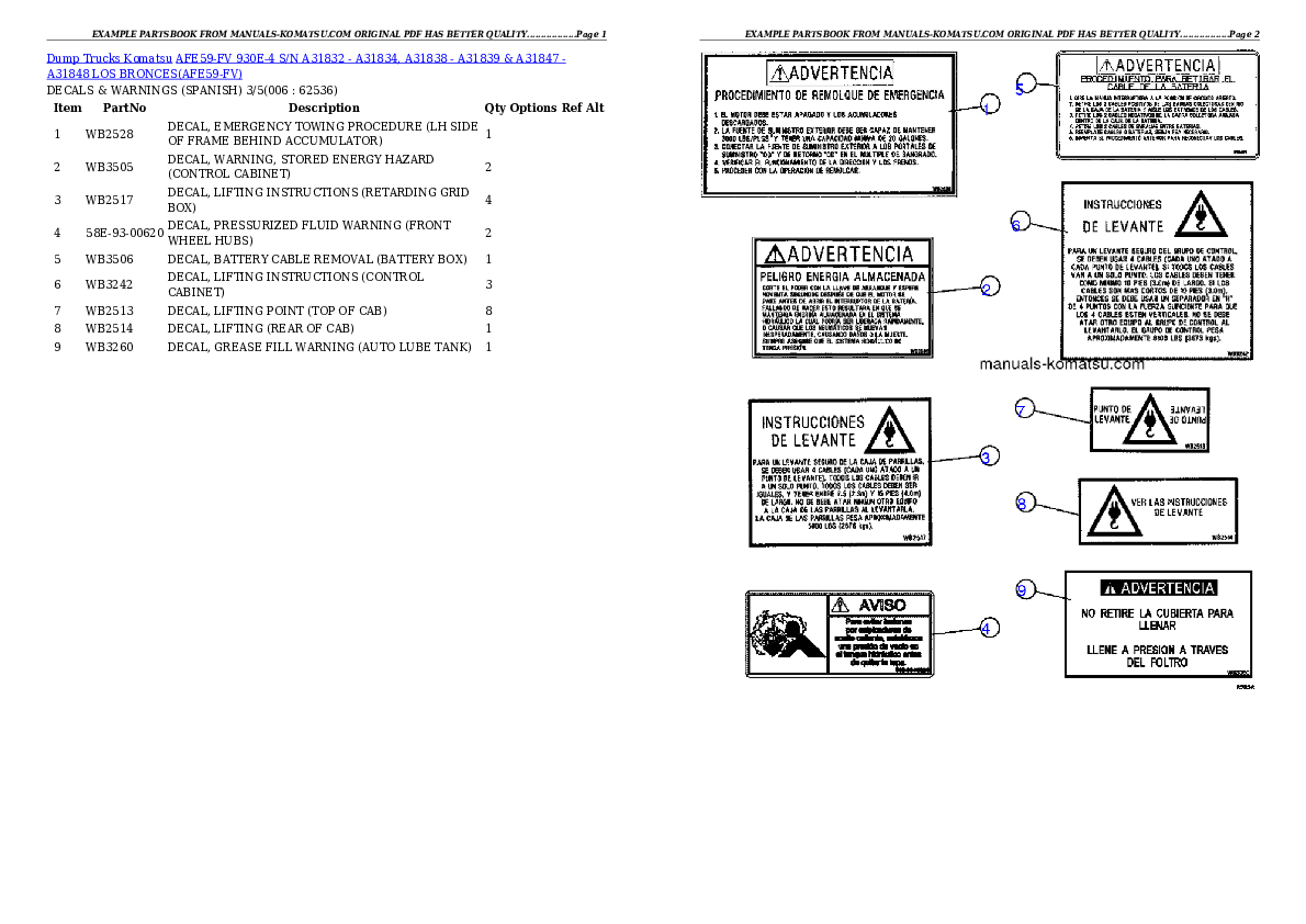 Protected: AFE59-FV 930E-4 S/N A31832 – A31834, A31838 – A31839 & A31847 – A31848  LOS BRONCES Partsbook