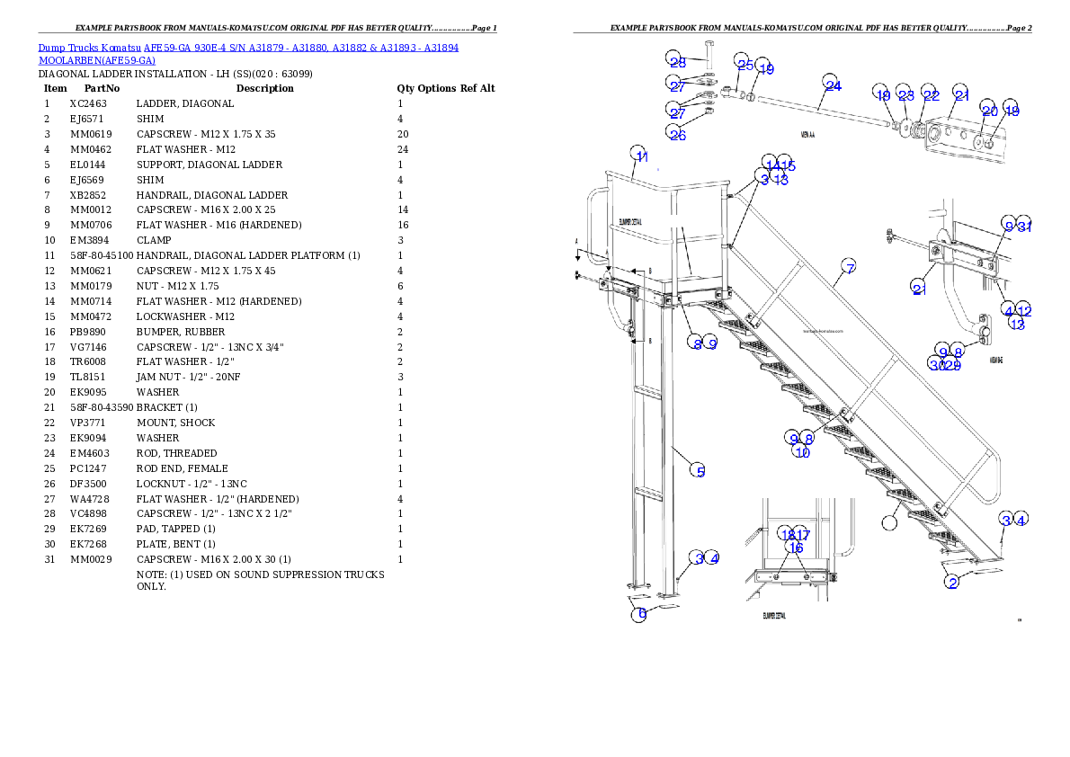 Protected: AFE59-GA 930E-4 S/N A31879 – A31880, A31882 & A31893 – A31894  MOOLARBEN Partsbook
