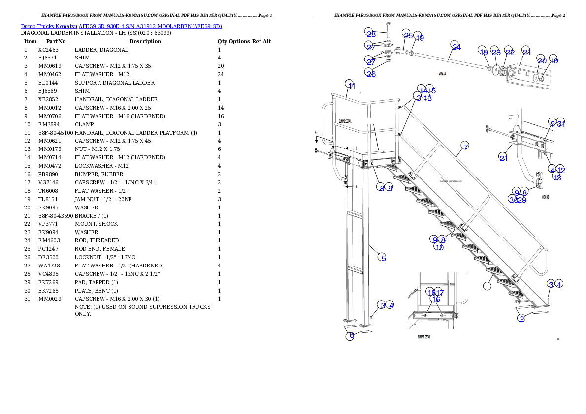 Protected: AFE59-GD 930E-4 S/N A31912  MOOLARBEN Partsbook